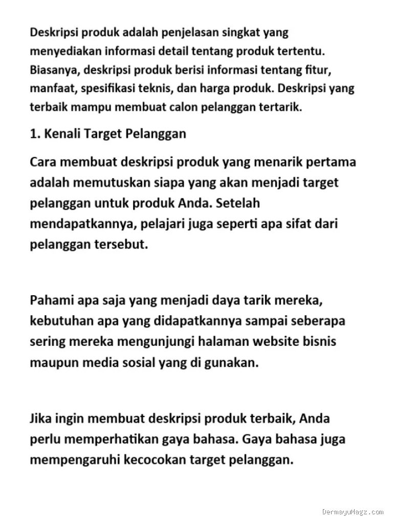 Photo by id.scribd.com - Panduan Menulis Deskripsi Produk yang Menarik dan Konversif