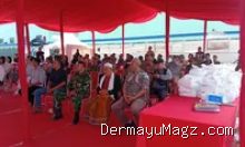 Progres Pembangunan Pabrik Sepatu PT Sun Bright Lestari Tahap II di Indramayu Diawasi Ketat Danramil Krangkeng