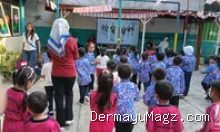 TK Beringin Haurgeulis Terapkan Pola Hidup Sehat Melalui Senam Pagi