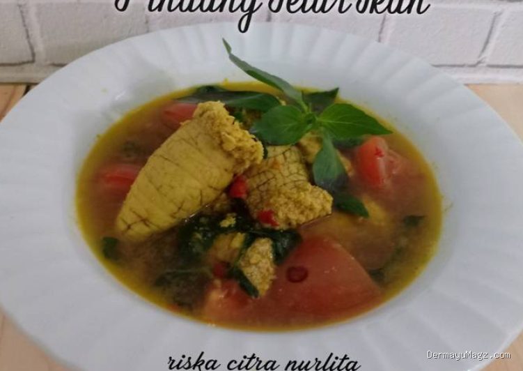 Cara Mengolah Telur Ikan Manyung Pindang Masak Pedas Daun Jeruk